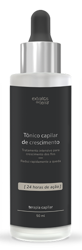 Frasco do Tônico Capilar de Crescimento com conta-gotas