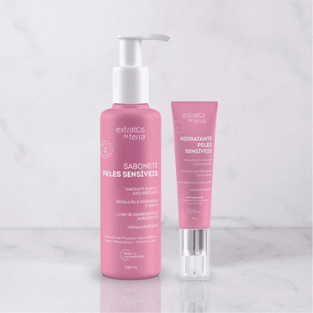 Kit para Peles Sensíveis e com Rosácea