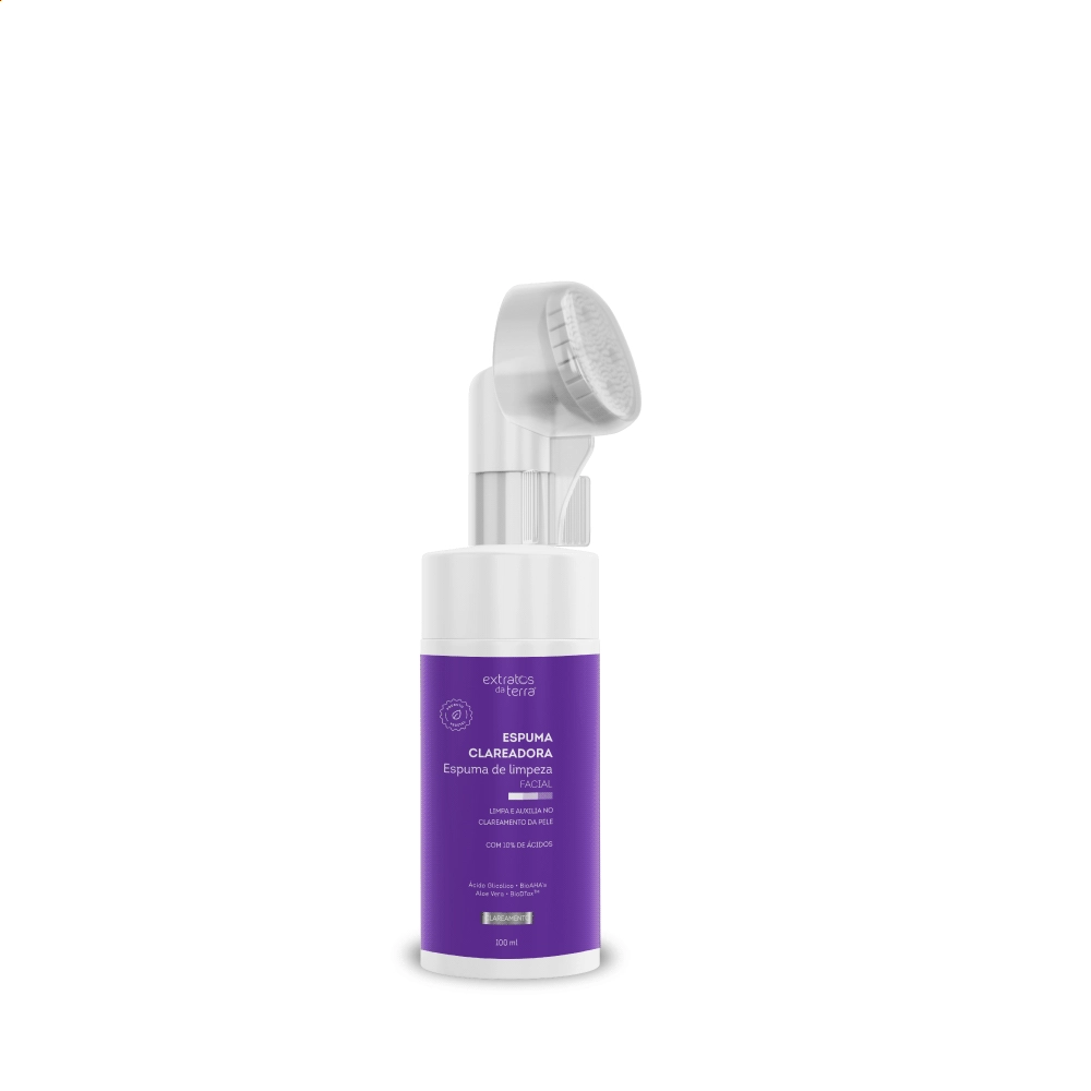Espuma Clareadora Limpeza Facial