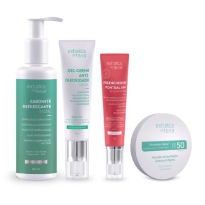 Kit skincare pele oleosa